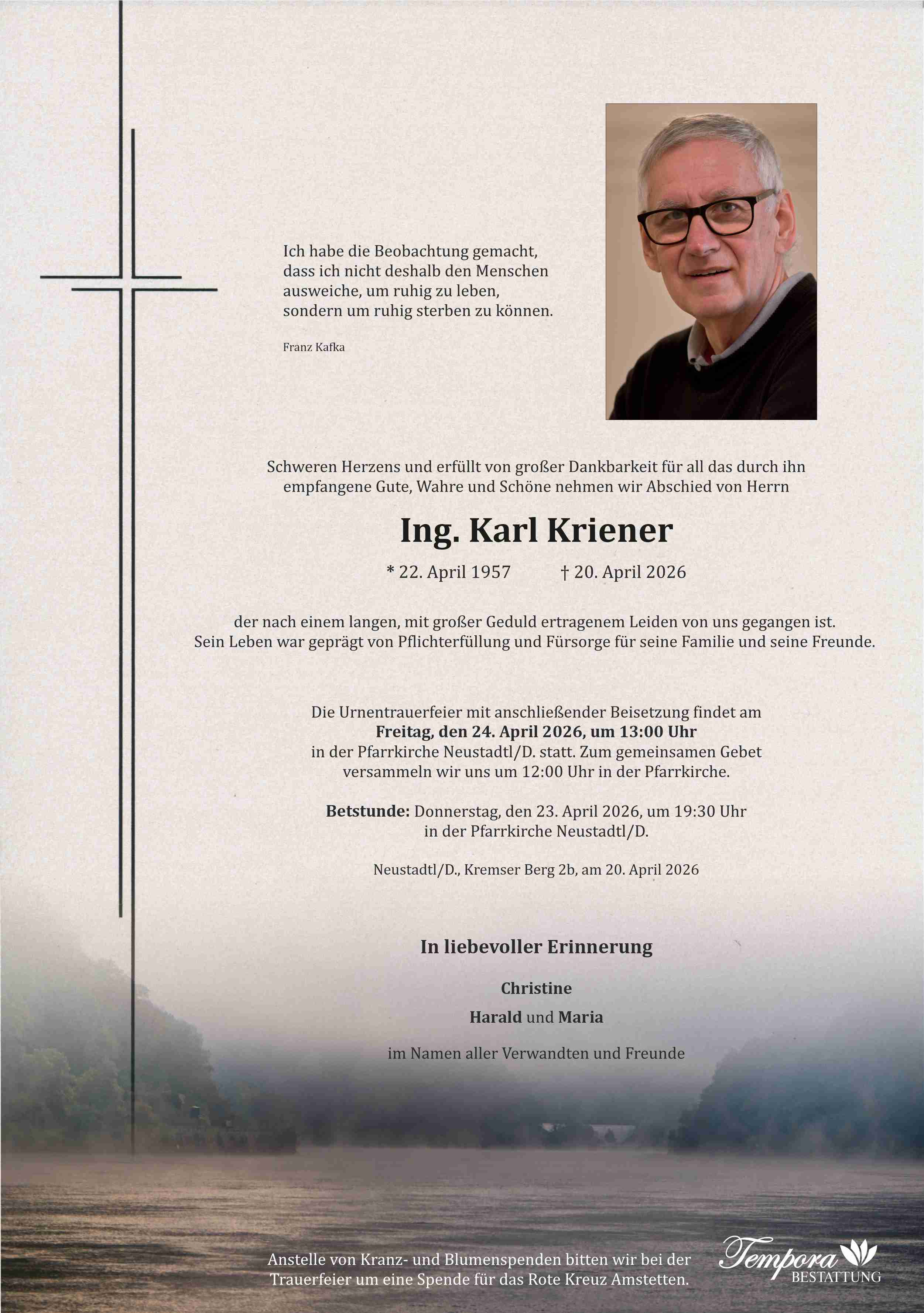 Parte Ing. Karl Kriener