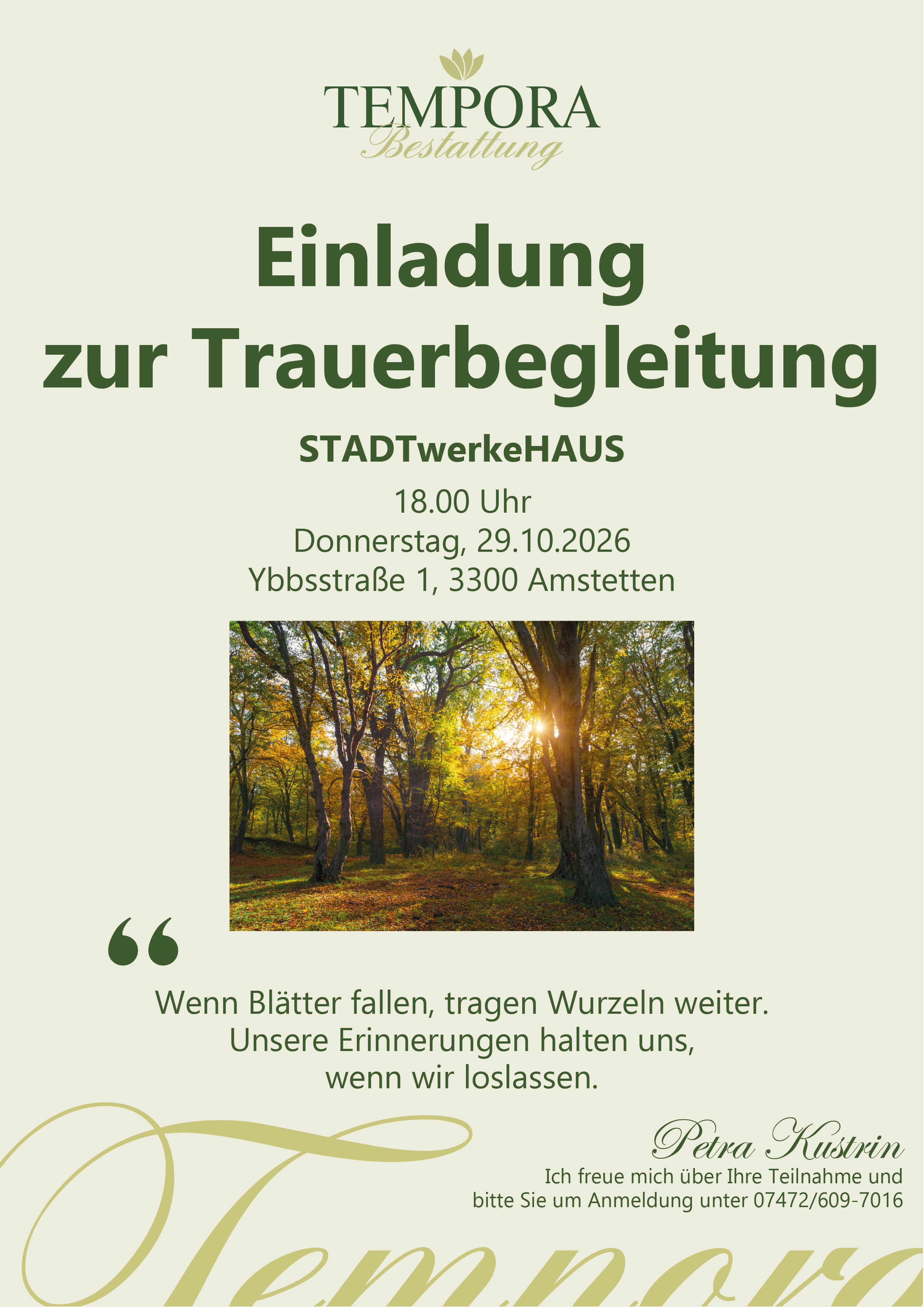 Parte Trauergruppe Oktober