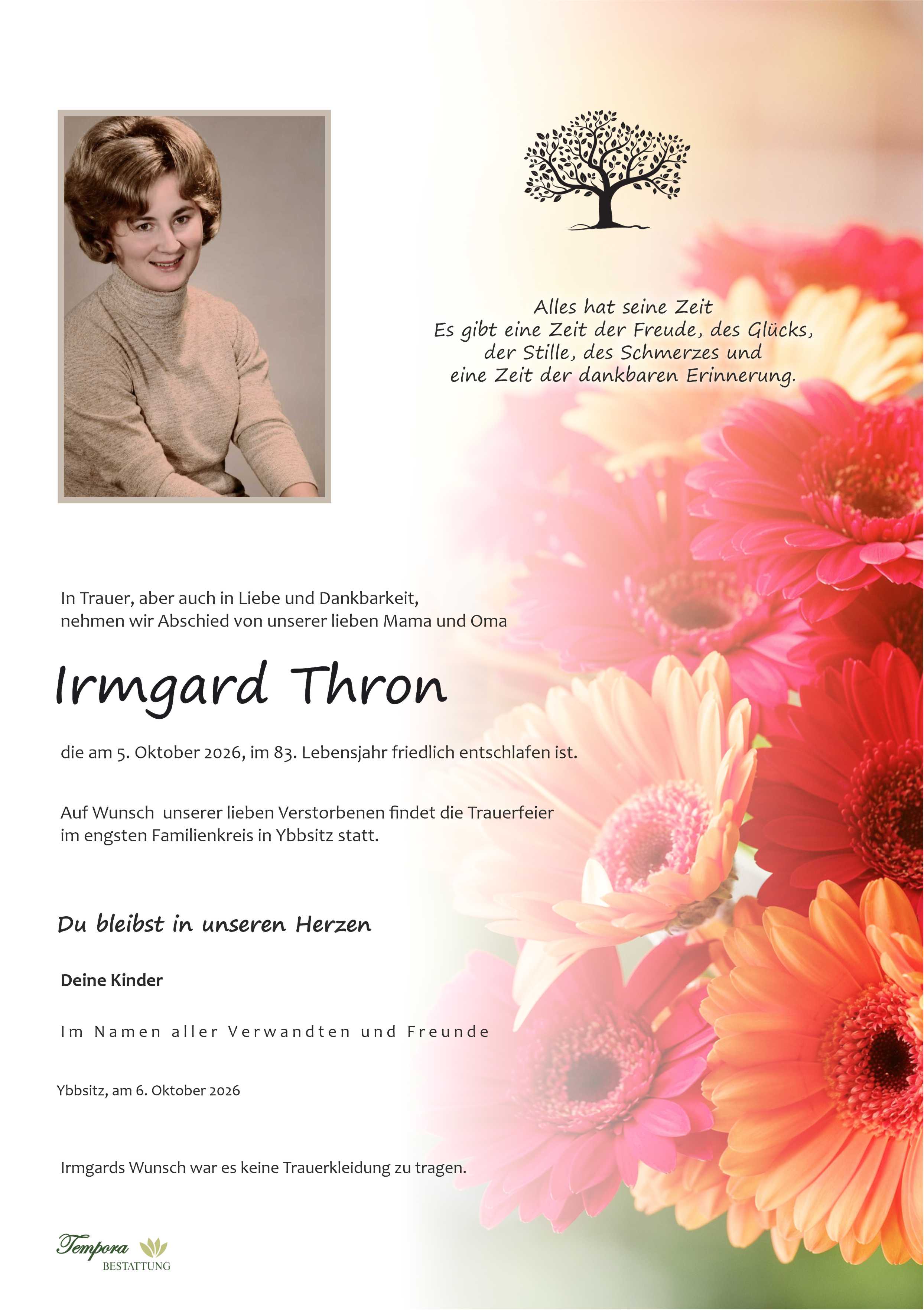 Parte Irmgard Thron