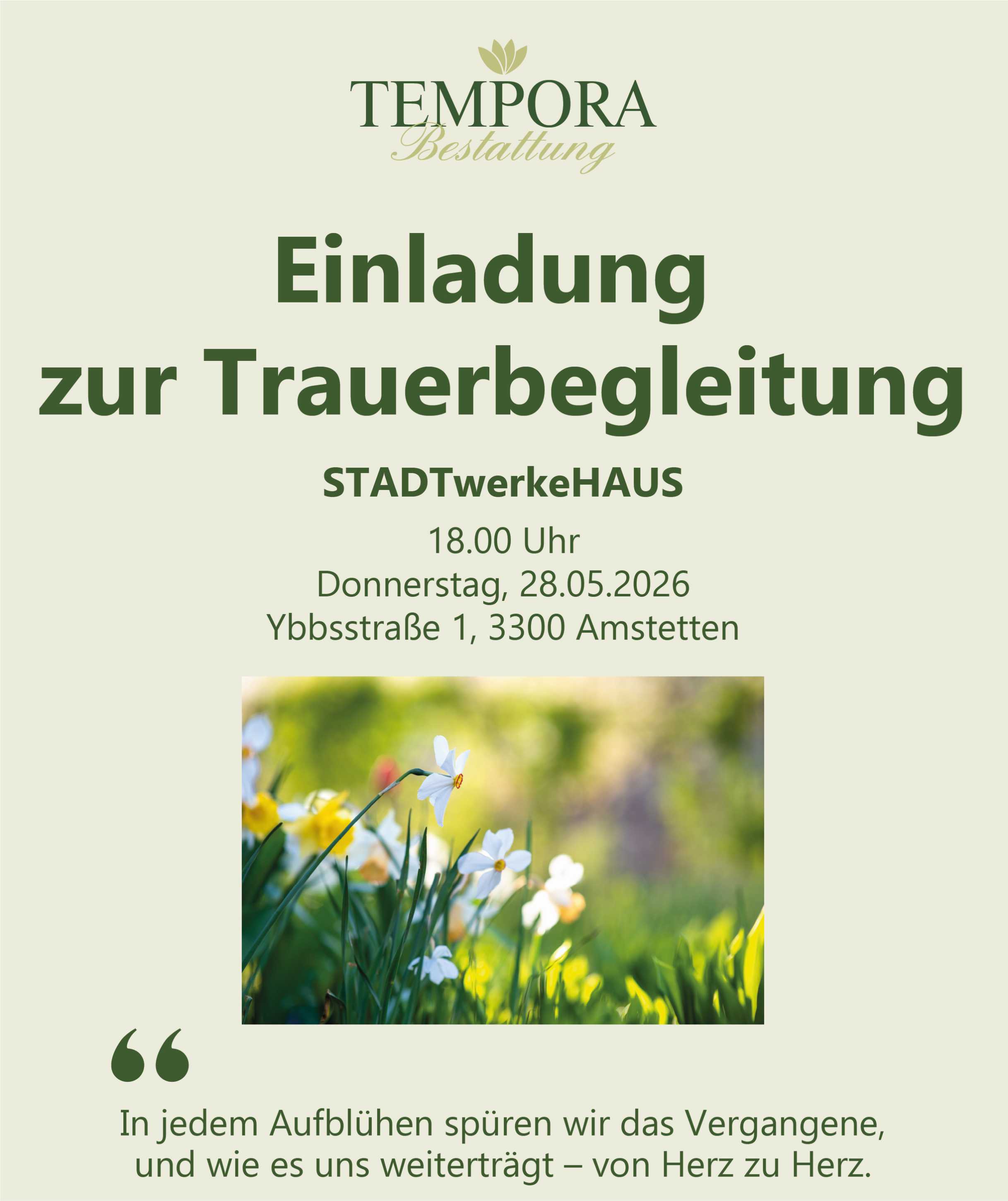 Trauergruppe Mai